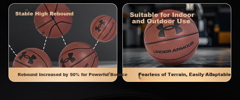 Under Armour Basketball Size 5 Kids 6-12 Years Indoor Outdoor Professional Training Game Ball Kindergarten Elementary School Gift 3-6 Years 6
