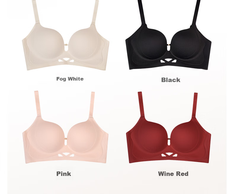 Wanmeijiyi Xu Yiyang Same Style Push-Up Bra, Foundation Liquid, Women's Underwear, Beautiful Back, Seamless, Invisible, Anti-Sagging, Side Support Bra 23