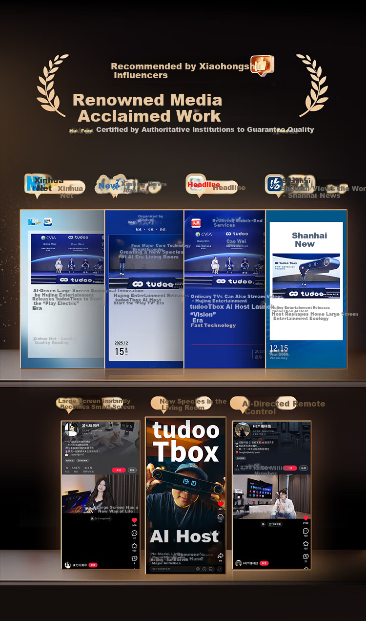 TUDOO Tbox TV AI Box Kids Learning Fitness Mirror Motion Sensor Game Smart 4K Ultra HD Box 3