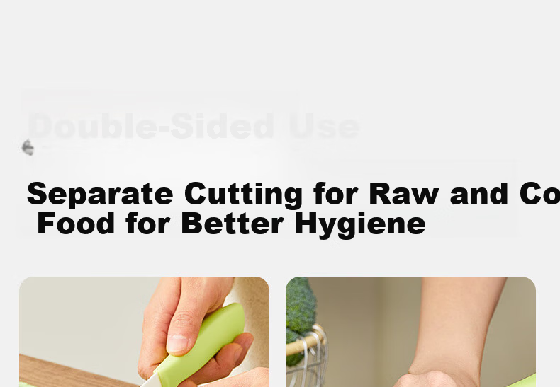 LOCK&LOCK Plastic Cutting Board Double-Sided Kitchen Chopping Board Thickened Fruit Cutting Board Baby Food Prep Board Meat Cutting Board 7