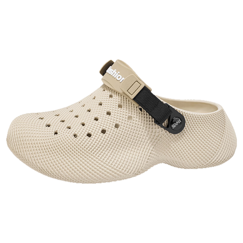 Senma Men's Summer 2026 New Anti-Slip Odor-Resistant Closed-Toe Clogs Outdoor Driving Dual-Use Sandals Beach Shoes