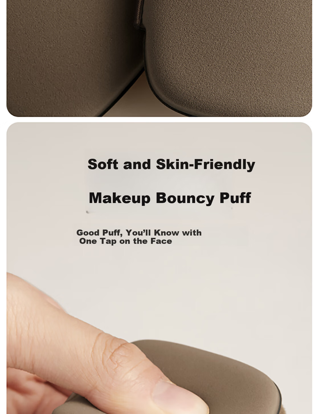 MINISO Dual-Use Chocolate Biscuit Multifunctional Powder Puff Set (6 Pieces + Storage Box) 9