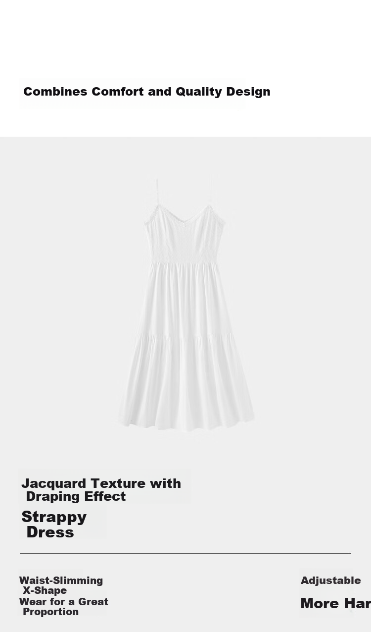Semir Women's Summer Lace Jacquard Textured Draped Slip Dress 2026 Sexy Gentle Camisole Dress 109326114028 4