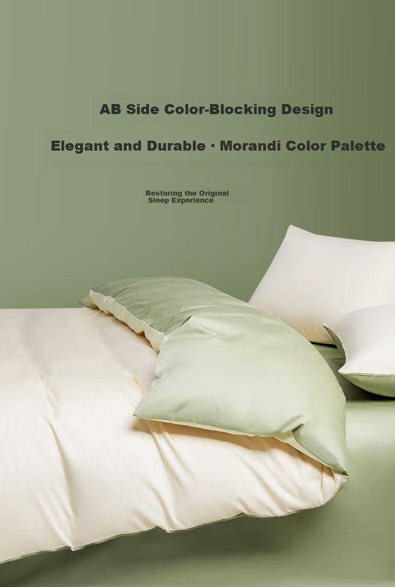 CROWN Bedding Set, 100% Pure Cotton, Includes Bed Sheet, Duvet Cover, Pillowcases, High-End Luxury Feel Bedding, Suitable for 220x240cm Or 1.8x2 Meter Beds 7