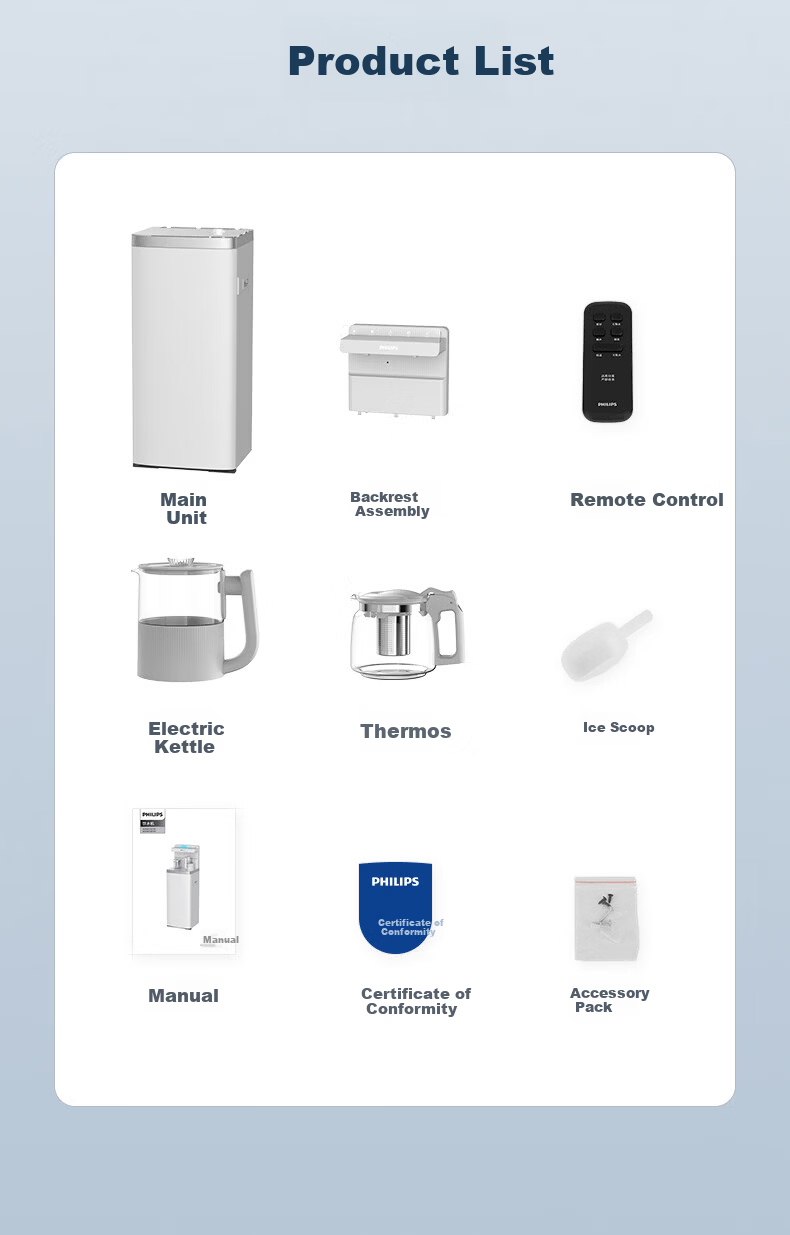 PHILIPS Ice Cube Tea Bar Machine High-End Home One-Key Smart Bottom Water Bucket Office Water Dispenser Ice Realm T1 Fully Automatic Ice-Making Tea Bar Machine 26