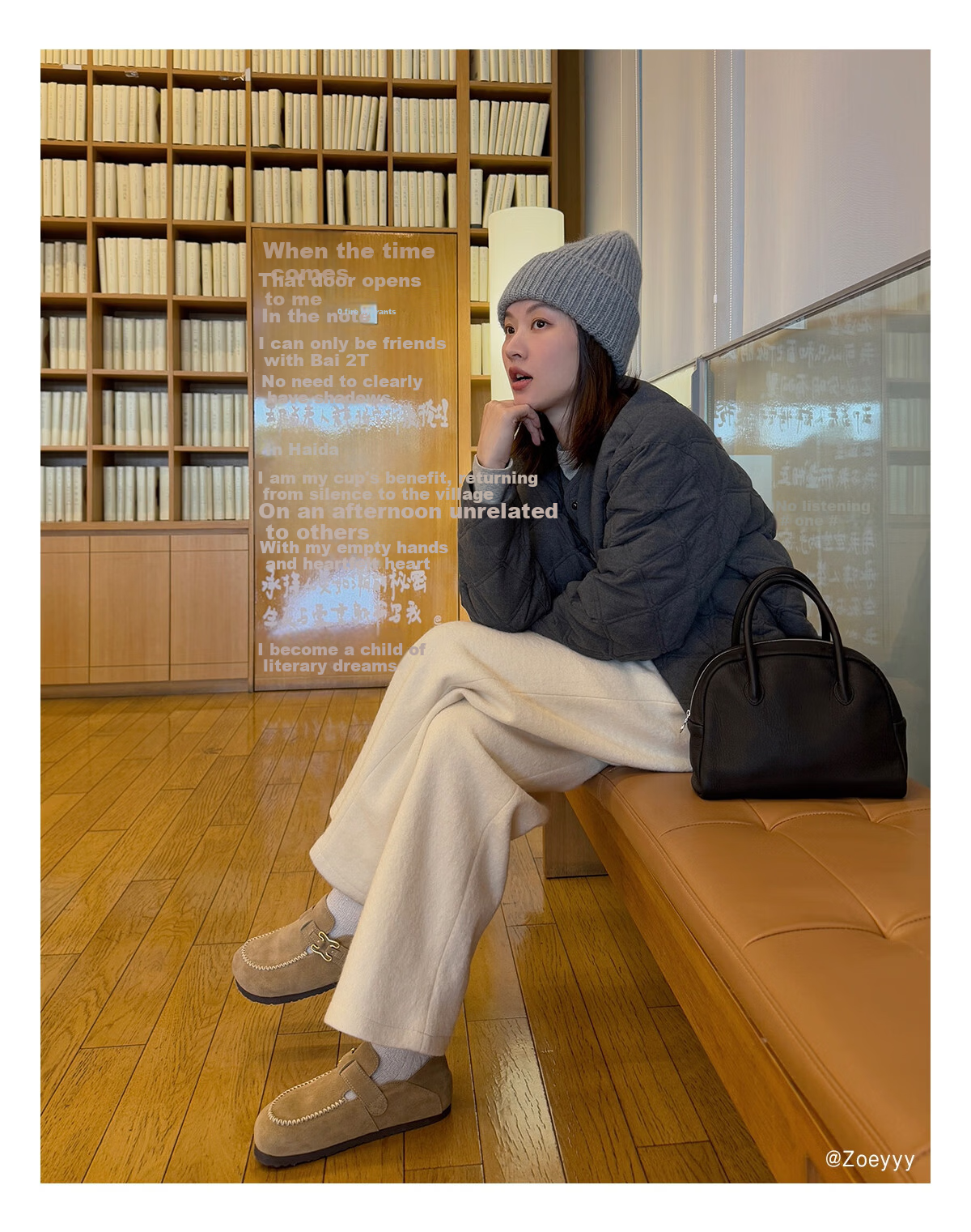 Sasa Su [Celebrity Style] Spring Summer New Coffee Bagel Two-Wear Half-Slip Birkenstock Elevated Loafers for Women 12