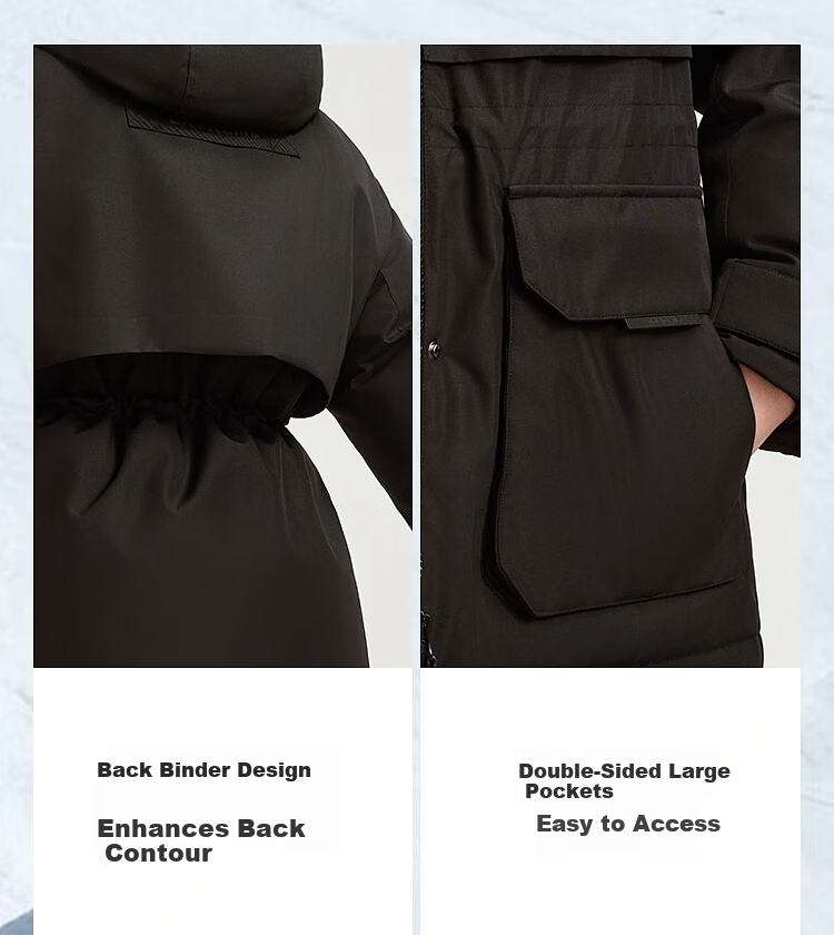 Bosideng Off-Season Extreme Cold 90% Goose Down Women's Winter Thickened Hooded Short Jacket Celebrity Style 19