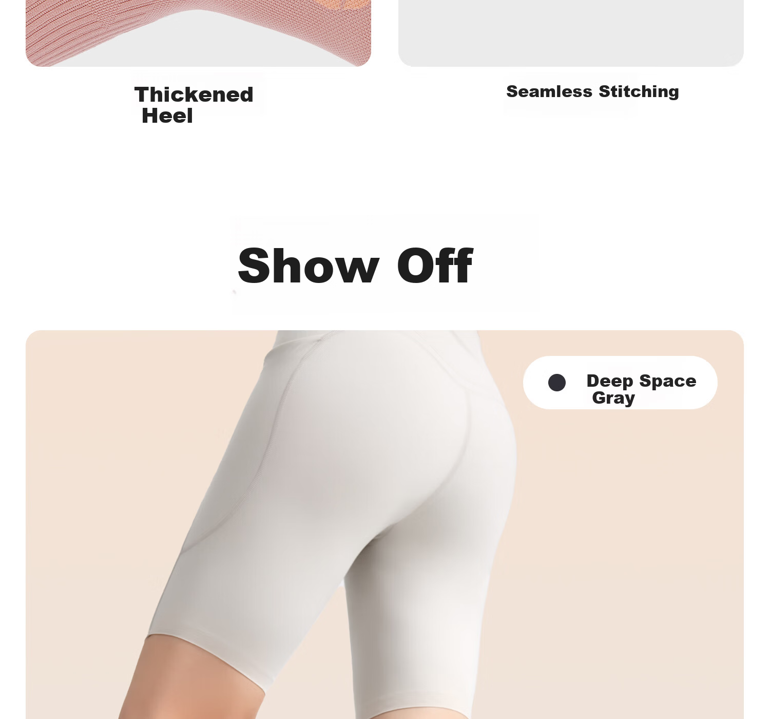 Yottoy Pressure Socks Calf Sleeves Non-Slip Running Sports Compression Socks Professional Women's Long Yoga Socks Bone Porcelain White 19