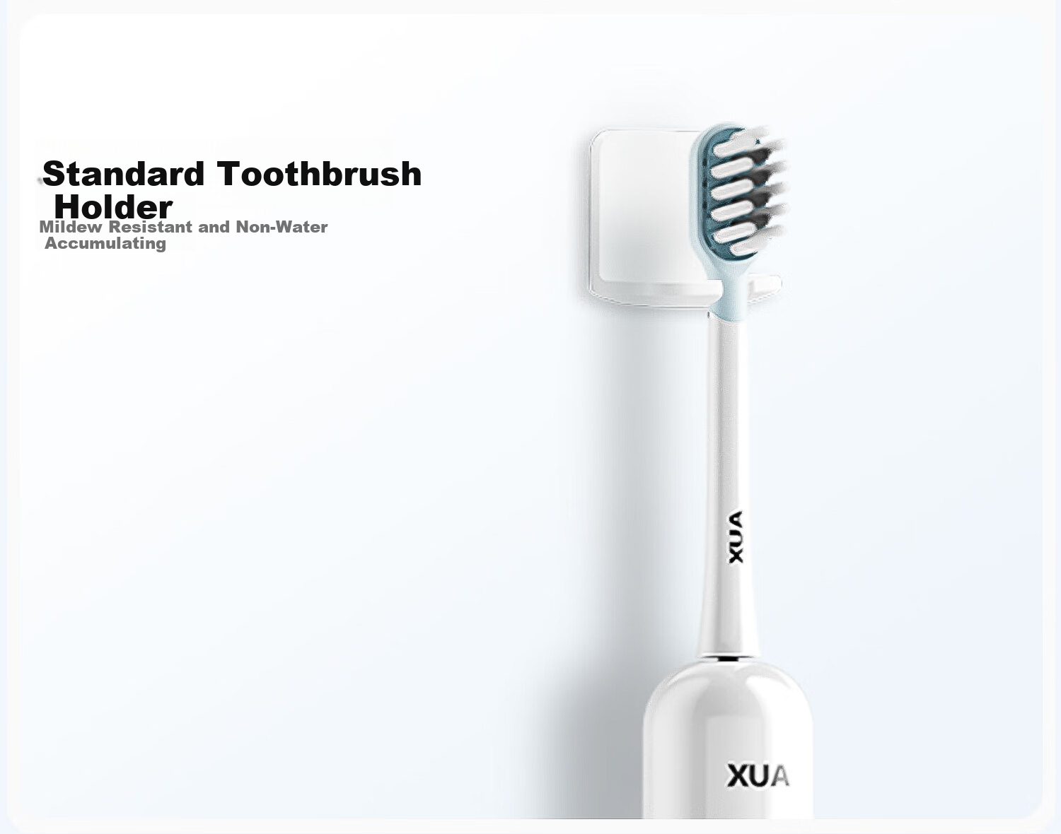 AUX Blue Light Sonic Electric Toothbrush S02 White + 2 Brush Heads Long Battery Life Soft Bristles Comfortable Whitening Deep Cleaning Gum Care Birthday Gift 13