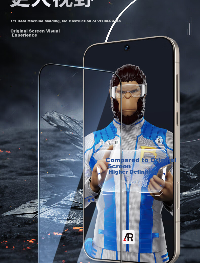 Lanxingxiansheng [Class T*AR Enhanced Transparency] Screen Protector for Honor Magic8, AR Enhanced Anti-Glare Anti-Reflective Anti-Drop Protective Film for Magic8 Smartphone 5