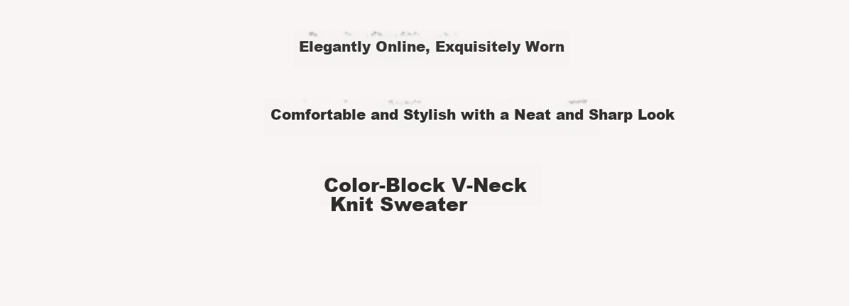 Chushen Women's Spring and Autumn Knitwear Fashionable Elegant V-Neck Color-Block Collar Long Sleeve Base Shirt S141Z3649 3