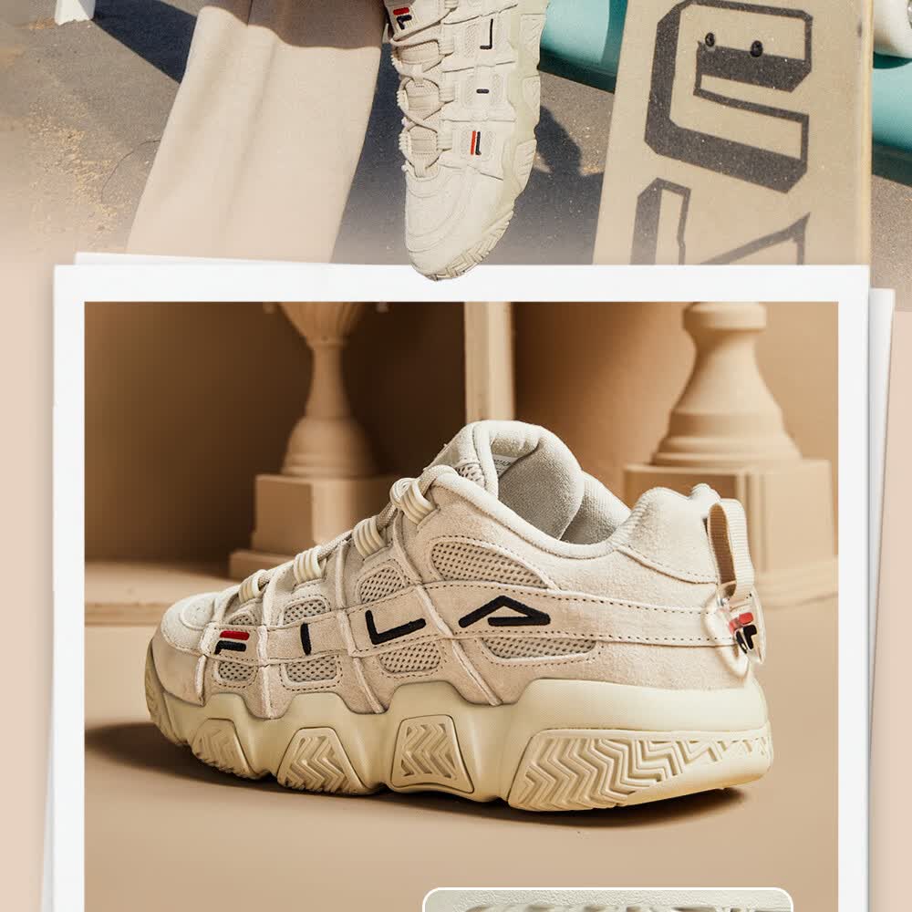 FILA FUSION Men's BARRICADE Retro Basketball Sneakers Sports Casual Shoes 11