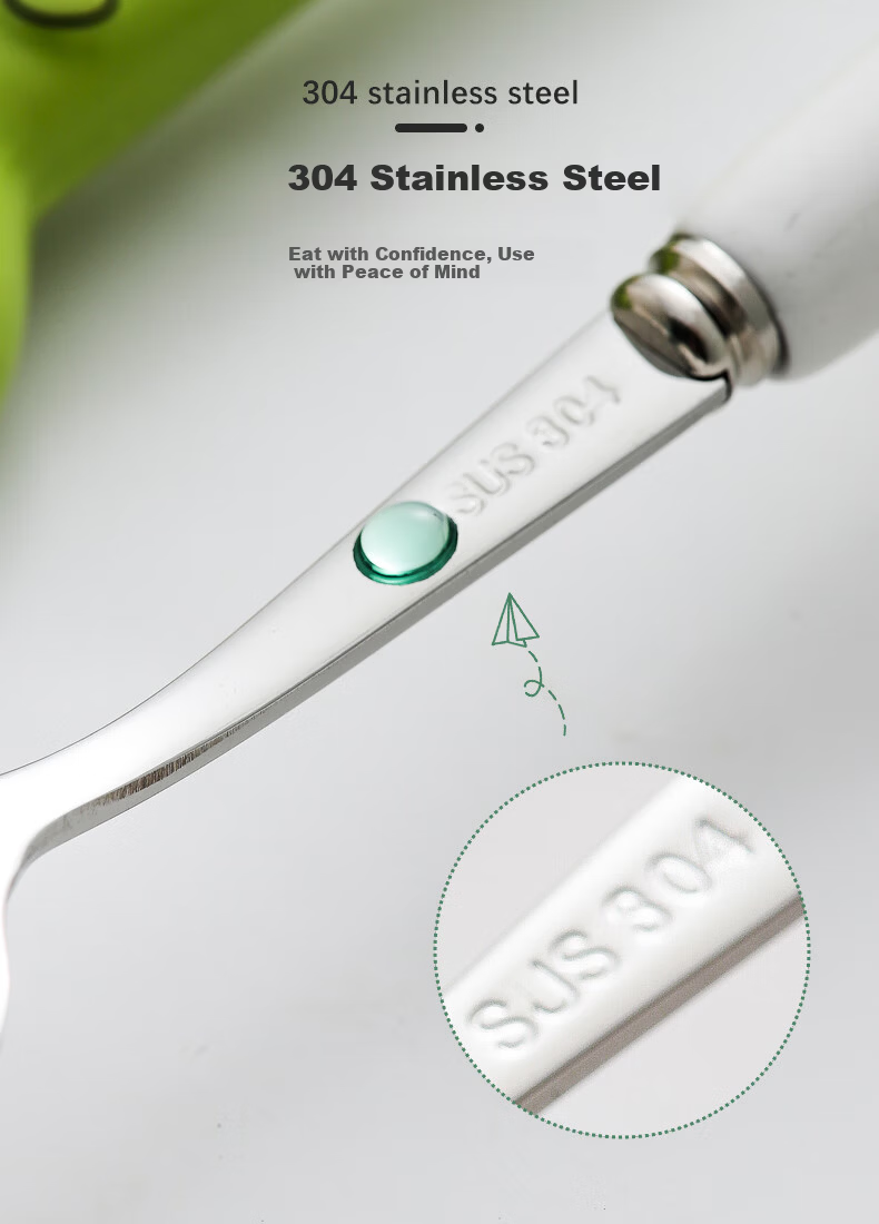 Corn Spoon Stainless Steel Household Food Grade Personal Watermelon Spoon High-Quality Long Handle Children's Spoon Single Serving 3