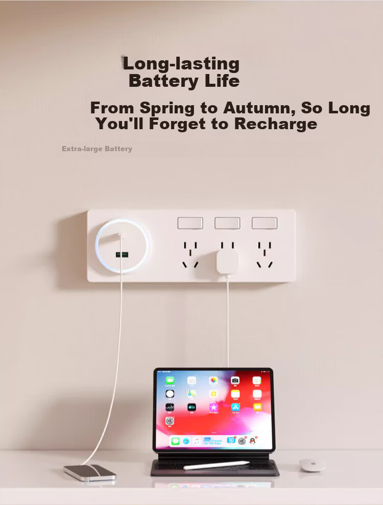 AUX 86-Type Expandable Power Strip Extension Track Converter Flush-Mounted Household Multi-Outlet with Switch Three-Switch 21-Socket + USB + Type-C Left Expansion Gray 5