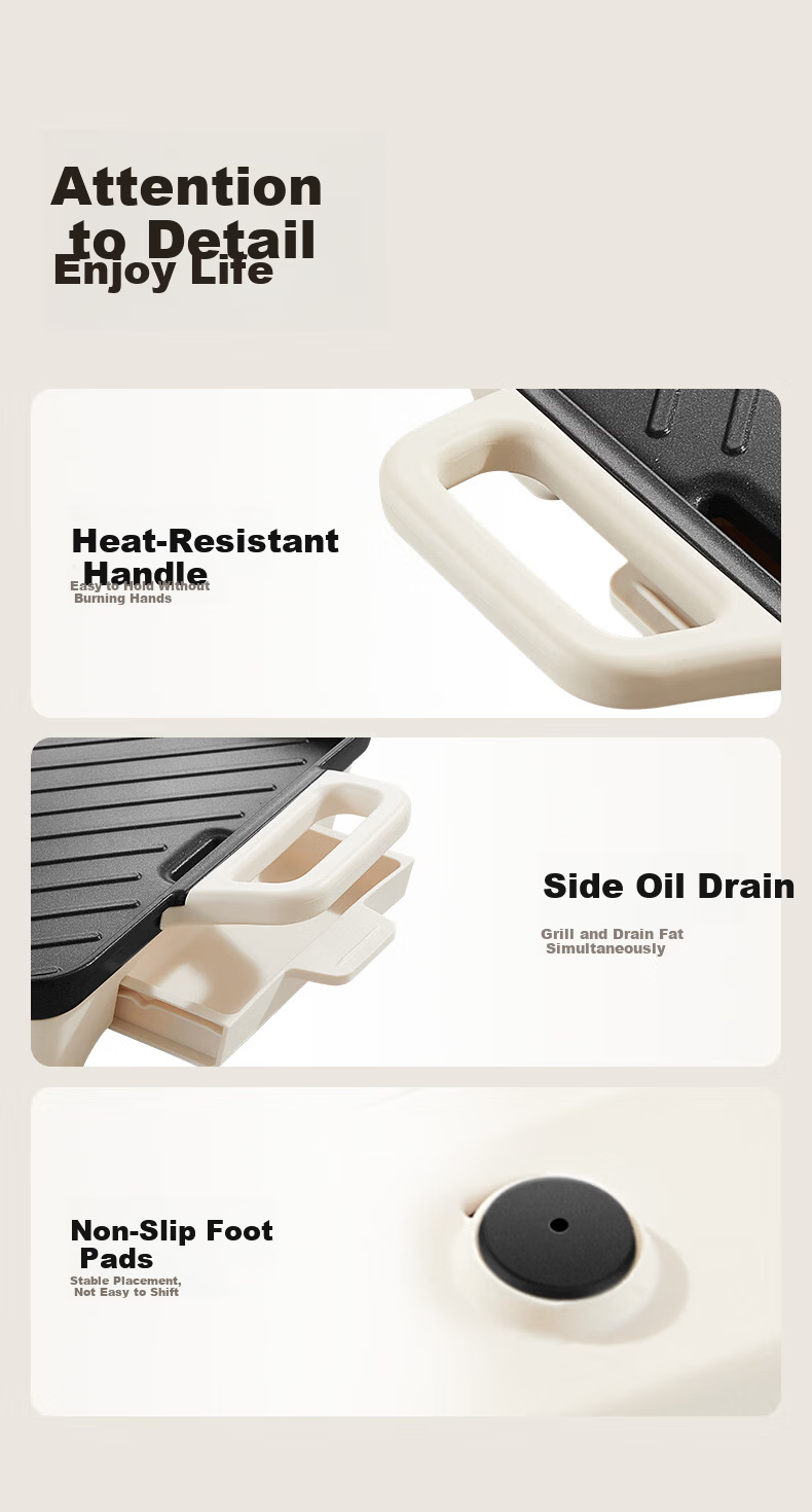 SUPOR Electric Grill Pan Electric Barbecue Oven Multifunctional Household Large Capacity 1800W High Power Fast Heating Easy-to-Clean BBQ Grill GJ4025P801 27