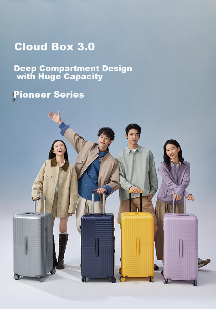 Kala Sheep Cloud Box 3.0 Pro Large Capacity Cube Luggage Travel Trolley Suitcase 30 Inch for Study Abroad 7