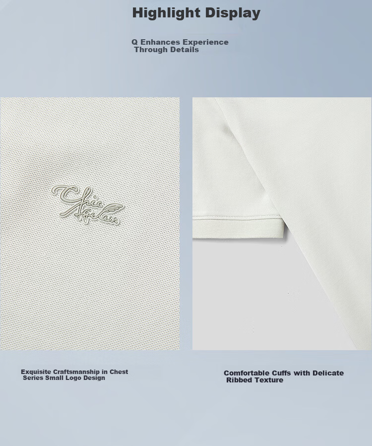 HLA Heilan Home Short Sleeve Polo 26 Light Business Chic Ageless Series Men's Summer Short Sleeve 3