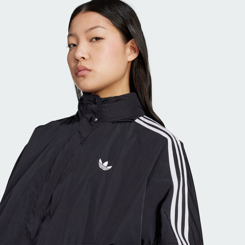 Adidas Originals Women's 3S WINDBREAKER Windbreaker Jacket JX1451 Black M 6