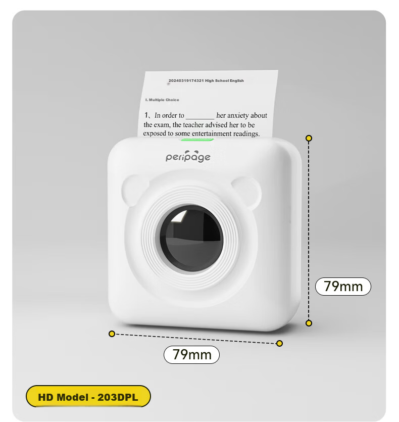Ailibear A9MAX High-Definition 4-Inch Wide-Format Portable Mini Pocket Thermal Printer for Middle and High School Students Home Use 7