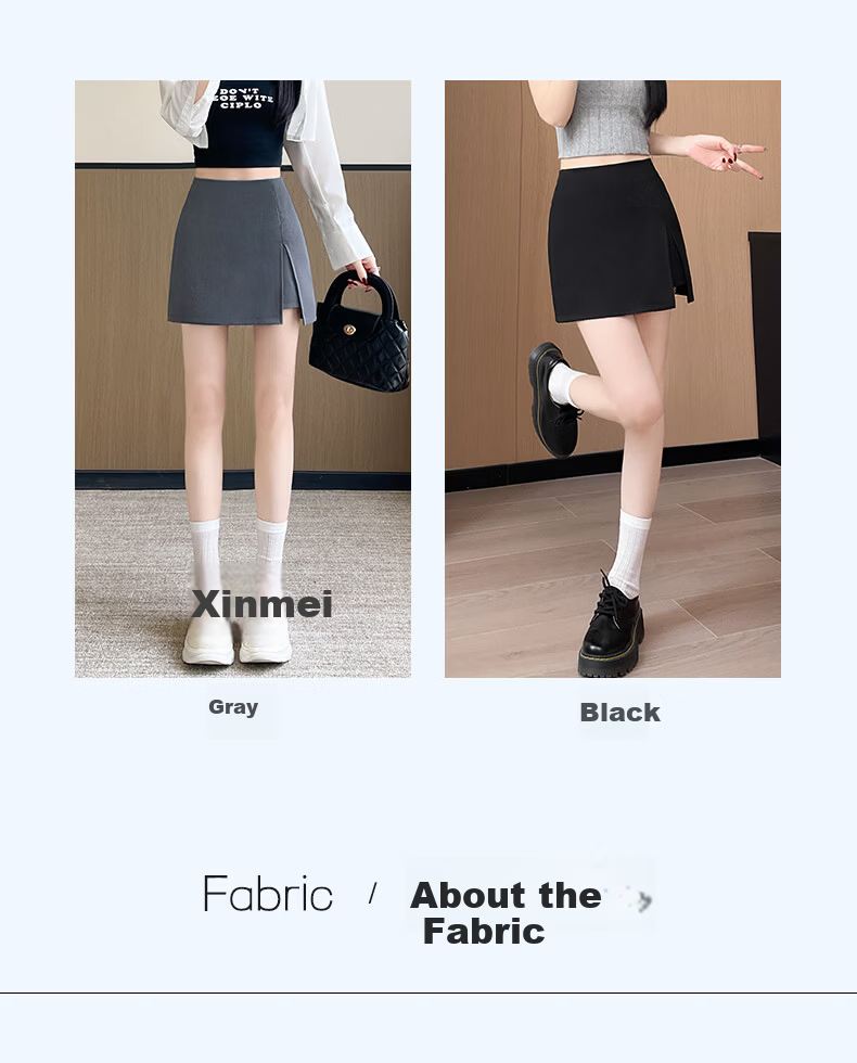 Langsha A-Line High-Waist Slim Fit Hip Skirt Women's Spring Summer 2026 Sexy Split Suit Short Skirt 11