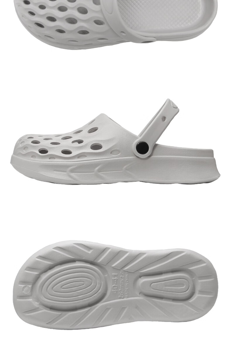 Qiumuxi Women's EVA Slip-On Clogs Non-Slip Thick Sole Soft High Elastic Breathable Home and Outdoor Toe-Covered Slippers 4
