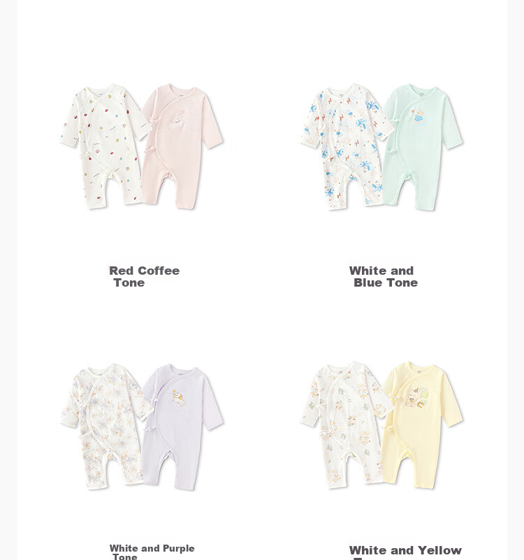 Balabala Baby Romper Newborn 2026 Spring Autumn Two-Piece Cotton Crawling Suit Cute Infant Bodysuit 11
