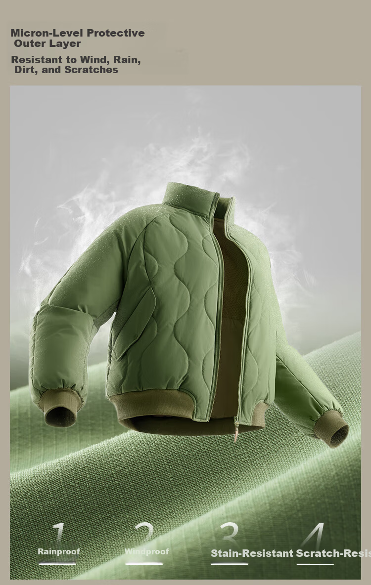 Beneunder Women's Fleece Jacket Warm Mid-Weight Machine Washable Outdoor Cotton Coat CL004 Down-Like 40