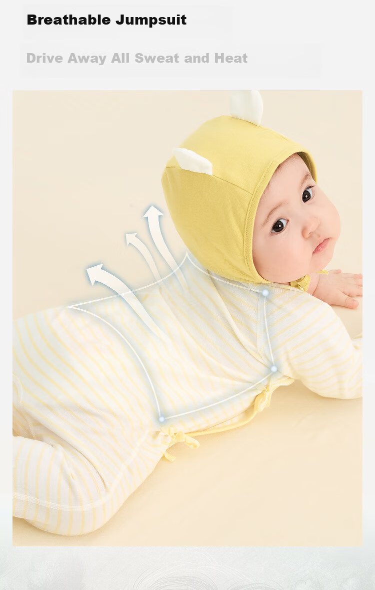 BALABALA Maternity Gift - New Customer 39.9 Yuan - Newborn Baby Romper Onesie, Pure Cotton Comfortable All-Season Soft Clothing 3
