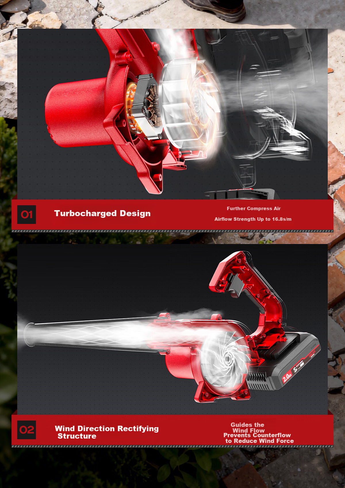 Delixi Electric Lithium Battery Blower High-Power Fan Industrial Dust and Snow Blower Turbo Fan Blower 8