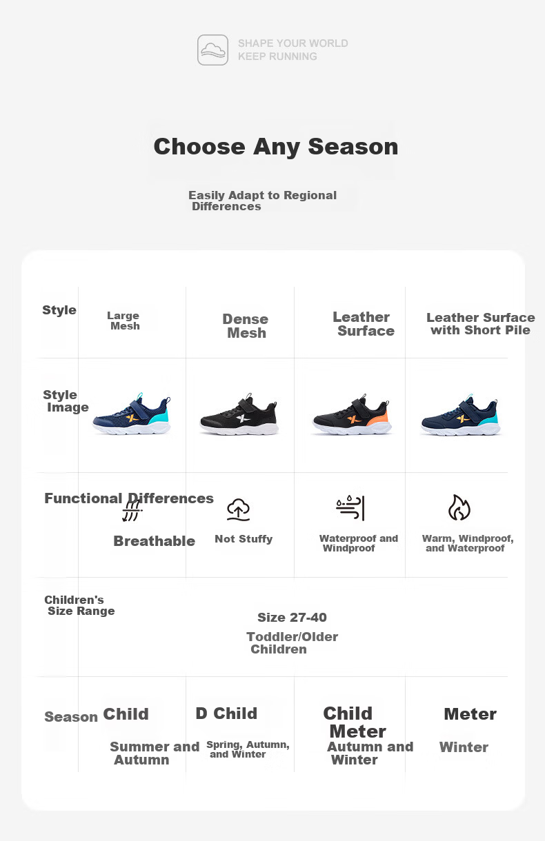 XTEP Kids Basic Running Shoes Boys Versatile Running Sneakers Deep Blue/Bay Blue Size 39 9