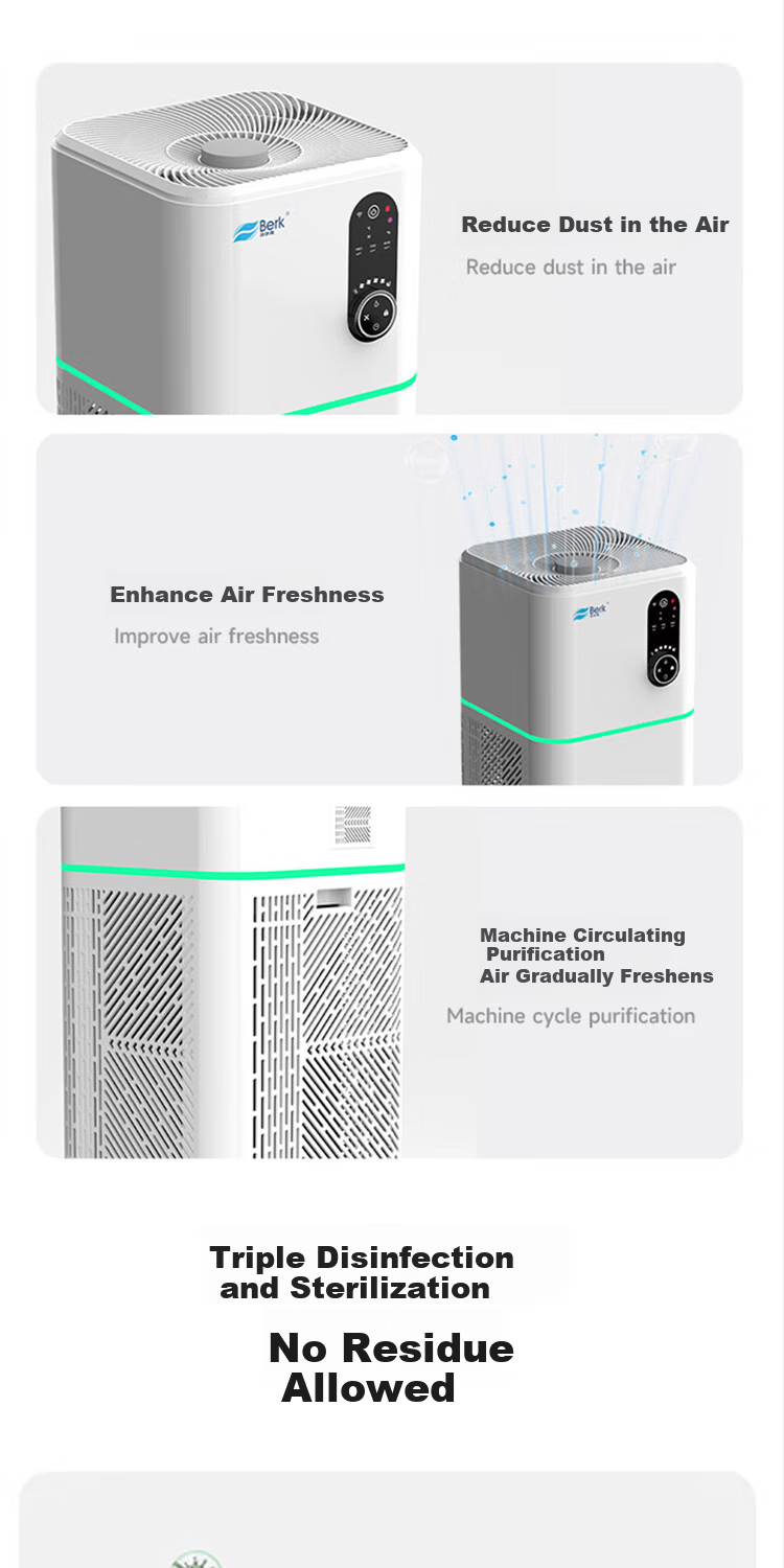 Belker Formaldehyde Removal Air Purifier D6S - Removes Toluene, Odors, Disinfects, Kills Germs, Flu Prevention, Filters Secondhand Smoke and Dust for Home and Office 3