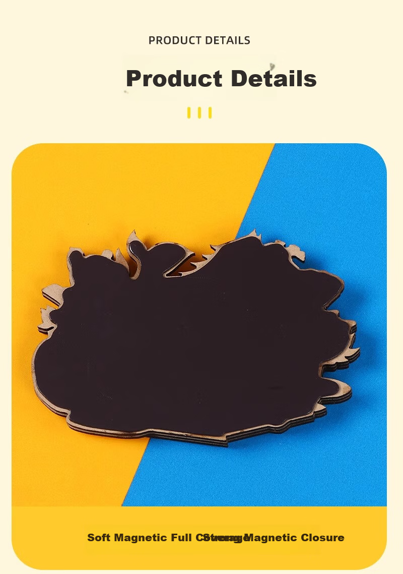 Jucai Sanya City Refrigerator Magnet High-Value Creative Cultural Travel Souvenir Gift Creative Wooden Refrigerator Paper Film Decorative Magnetic 3D Stereo Premium DIY 5
