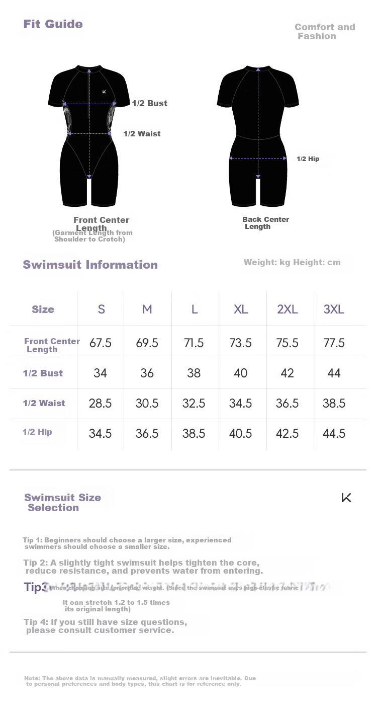 Keep Women's One-Piece Knee-Length Professional Swimsuit Slim Chlorine-Resistant Conservative Spa Swimsuit 933 Black L 18