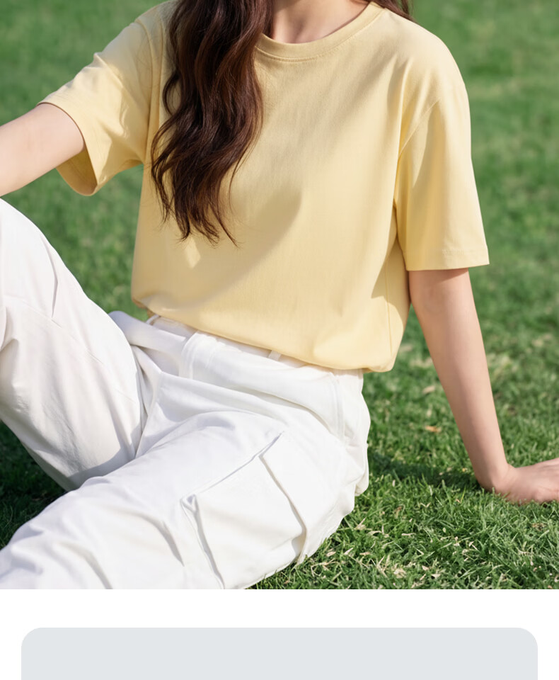 Urban Beauty Pure Cotton Short Sleeve Women's T-Shirt 2026 New Summer Luxury Casual Loose Korean Style Shoulder Tee 2