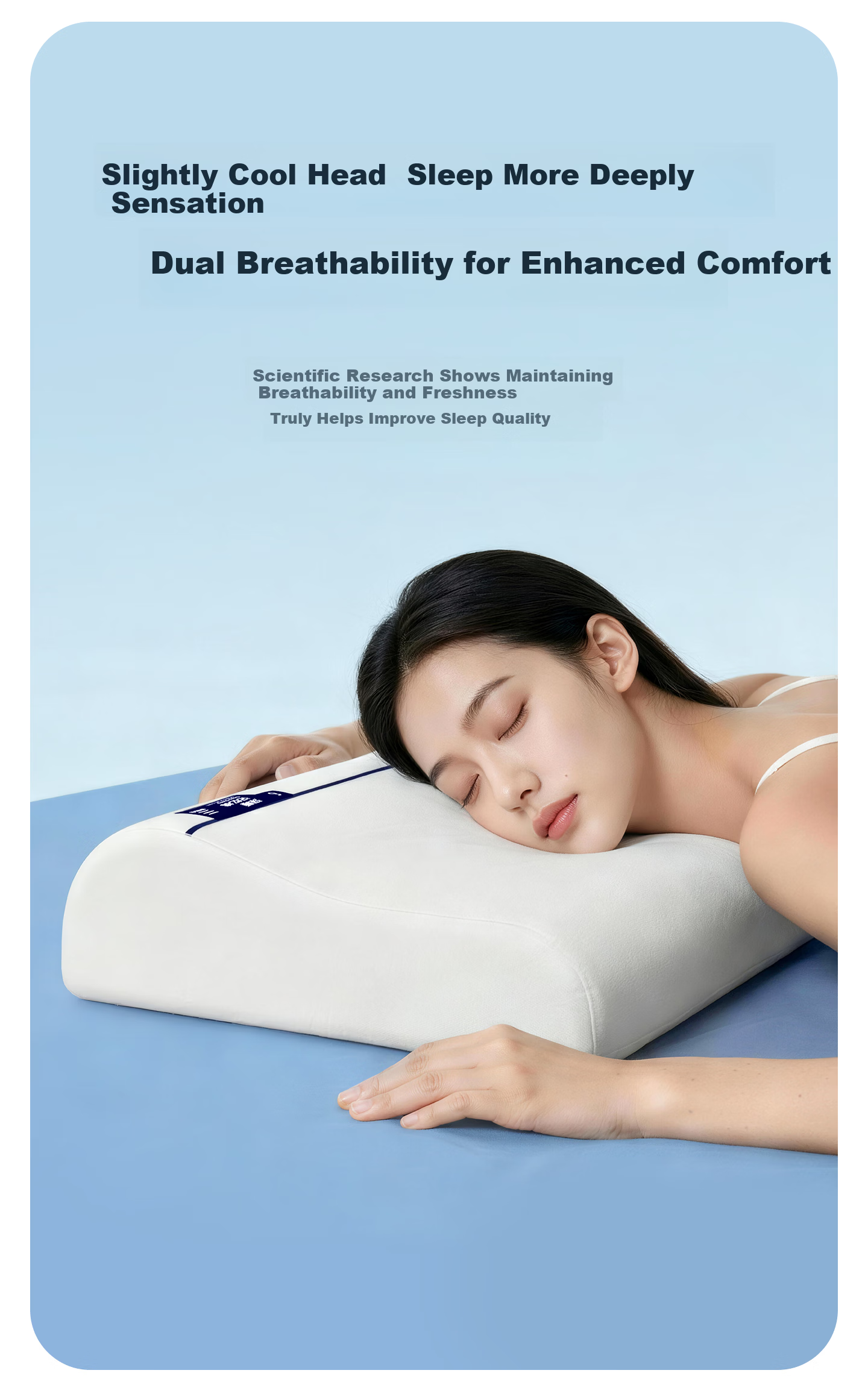 Zhiguozhe [Class A Maternal and Infant Grade] Memory Foam Neck Support Pillow Cervical Pillow Deep Sleep Special Adult Student Extra Large Size 25