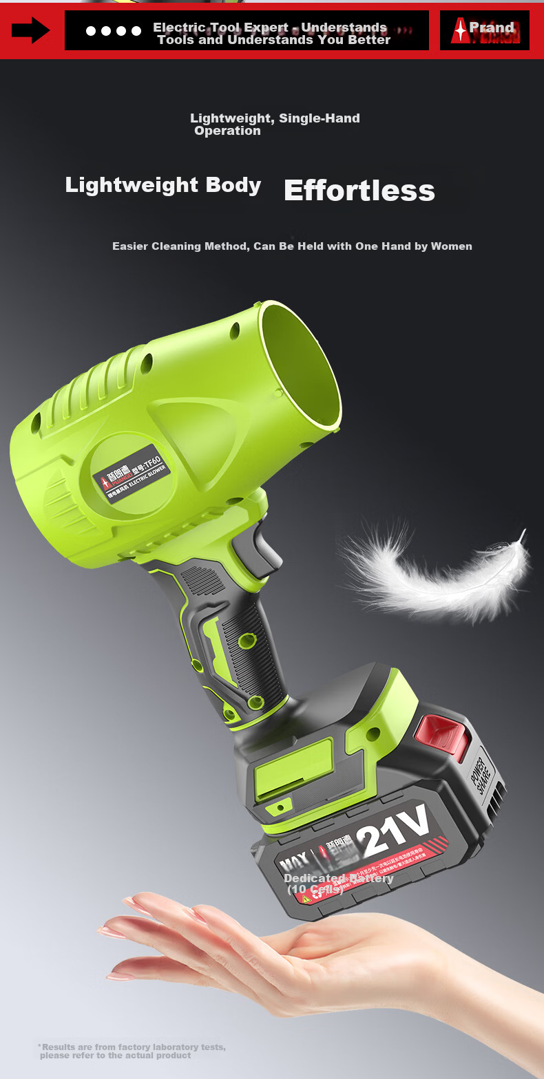 PUANGD High-Speed Blower High-Power Powerful Turbo Fan Storm Blower Snow Blower TF62-5C15MTDS 4