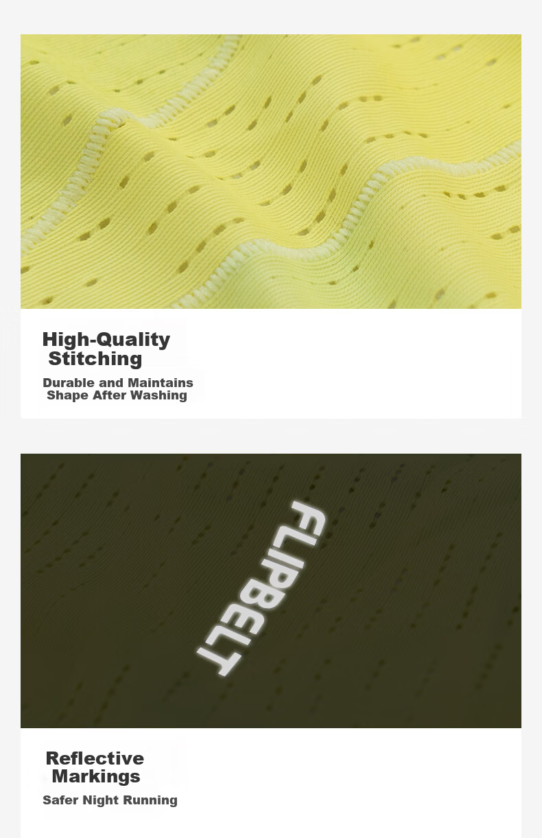 Feibit [Wind Tunnel Short Sleeve 4.0] Men's Quick-Dry Anti-Chafing Marathon Training Breathable T-Shirt Spring Bud XL 9