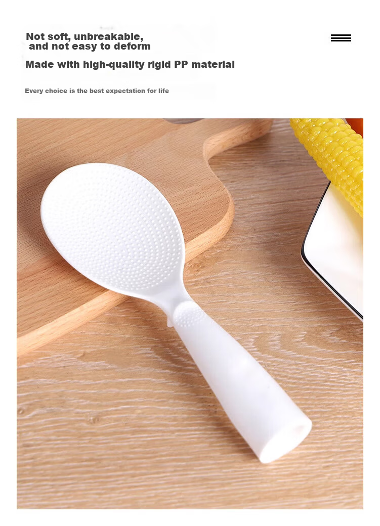 Danshi Zhiyuan Non-Stick Rice Scoop Household Standing Rice Paddle for Rice Cooker White 3