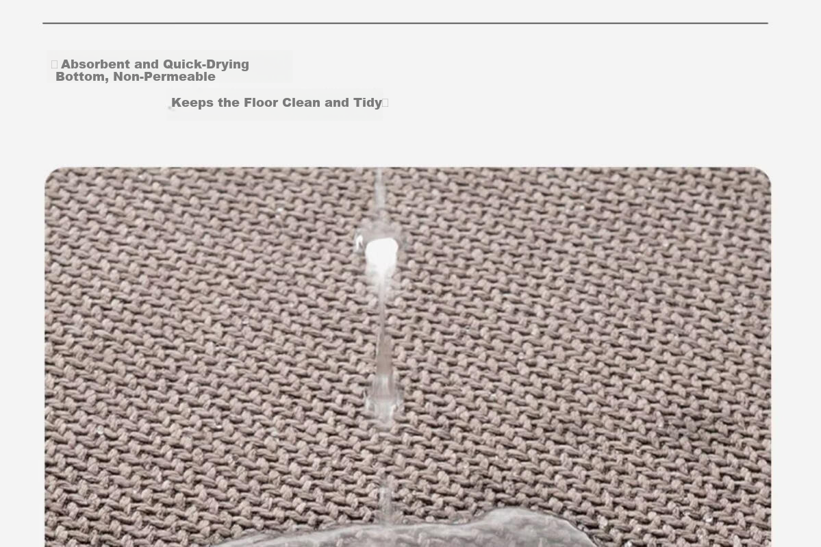 Hakkai Bird Bathroom Non-Slip Absorbent Bath Mat Quick-Dry Toilet Floor Mat Doorway Linen Texture L Pattern 4