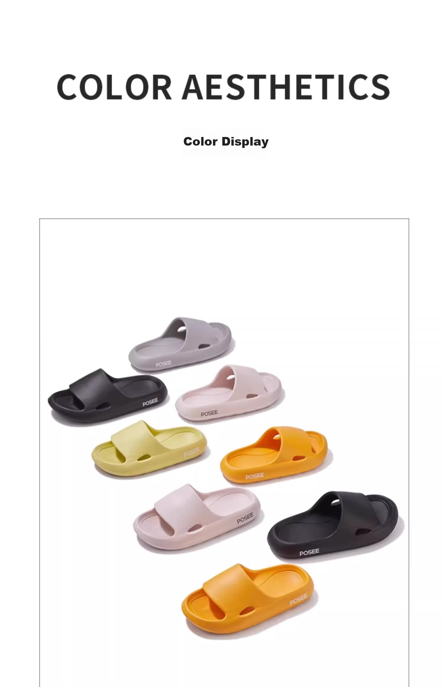 Puxi New Soft Sole Non-Slip Indoor Women's Slippers Bathroom Peach Pink Size 39-40 16