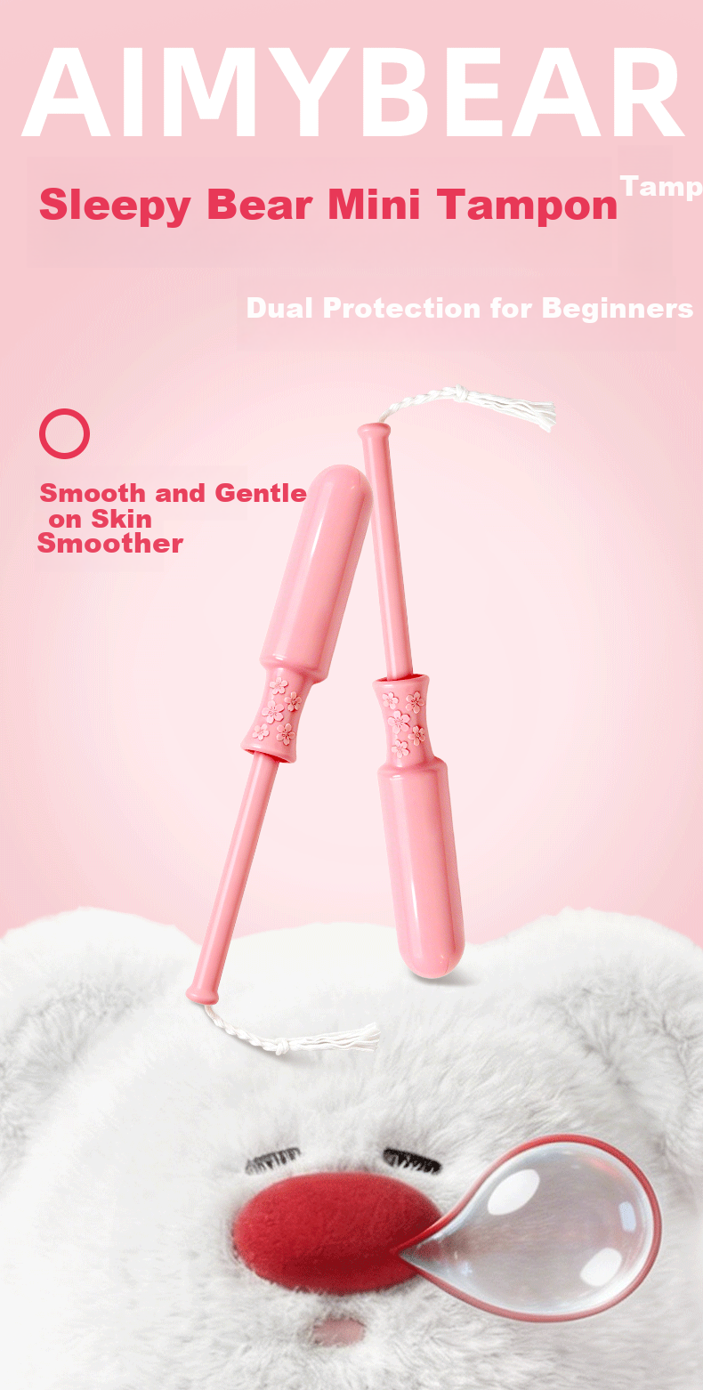 AIMYBEAR Long Applicator Tampons Super Absorbency SP 32-Pack Menstrual Tampons Sanitary Pads JD Self-operated 1