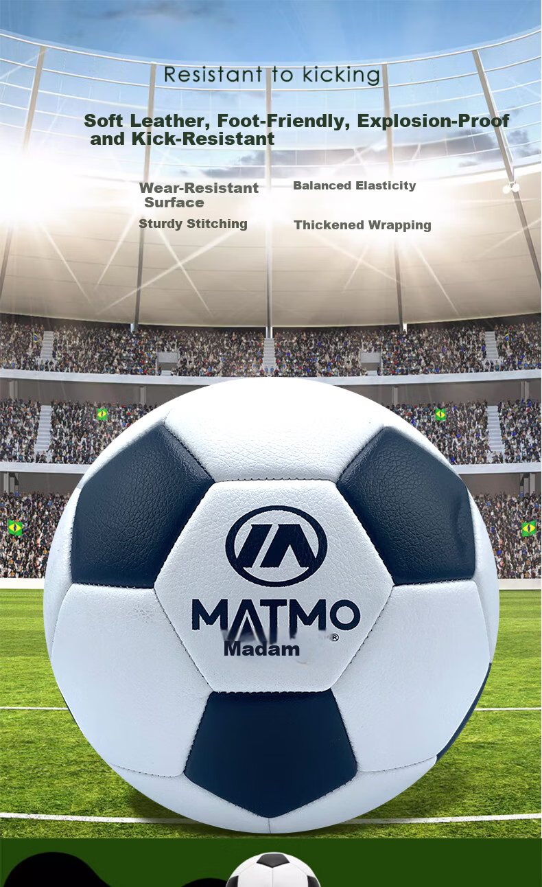 Maidemu Soccer Ball Size 5 Adult Junior High Student Exam Competition Training Durable Professional Non-Slip Ball 1