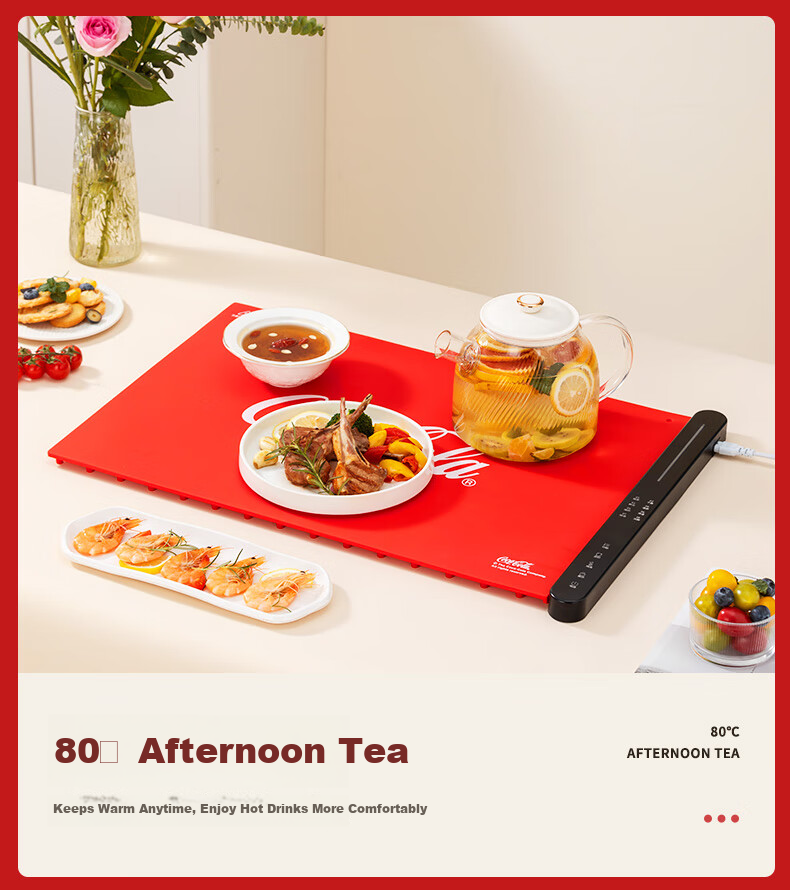 Coca-Cola Flexible Foldable Multifunctional Household Global Rapid Heating Table Warmer Mat Food Heating and Insulation Board 7