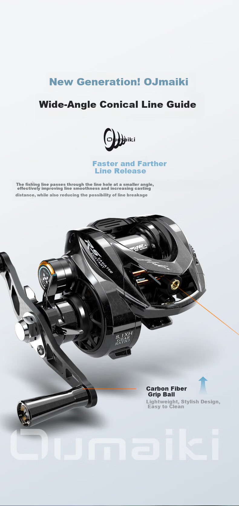 HISTAR JiYu 99 Carbon Fiber Long Cast Ultra-Light Lure Micro Baitcasting Reel JiYu 99 Pure Carbon Left-Hand Version 11