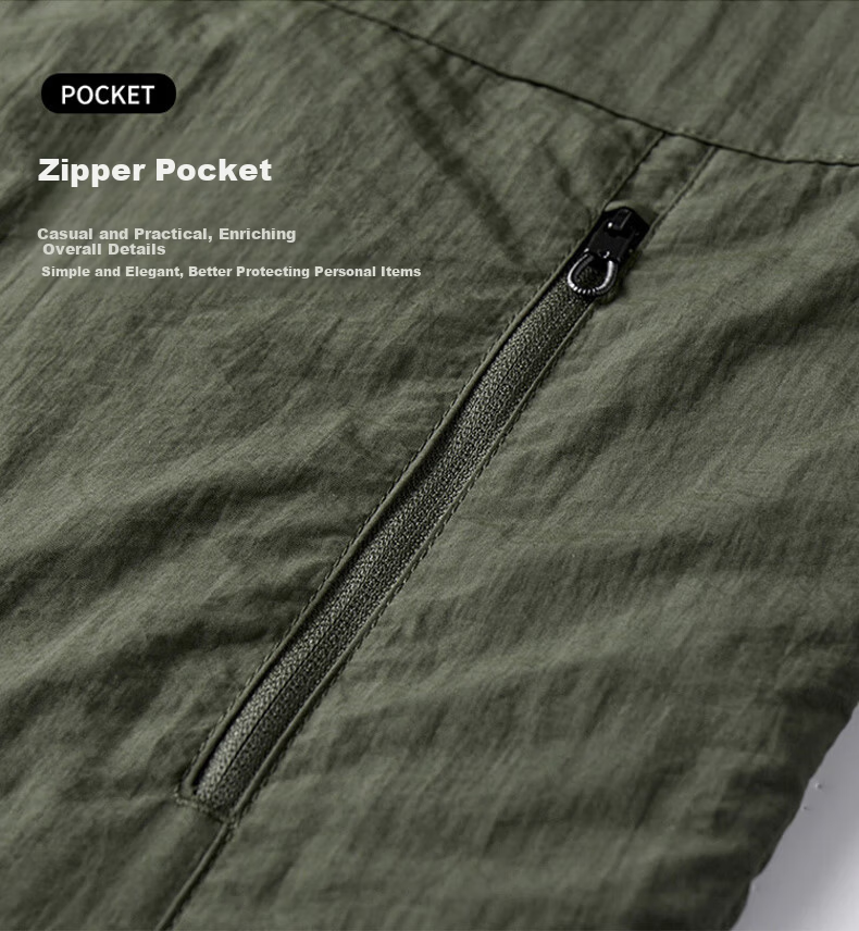 JEEP SPIRIT Men's Spring Autumn Lightweight Stand Collar Casual Breathable Workwear Jacket Khaki 3XL 2