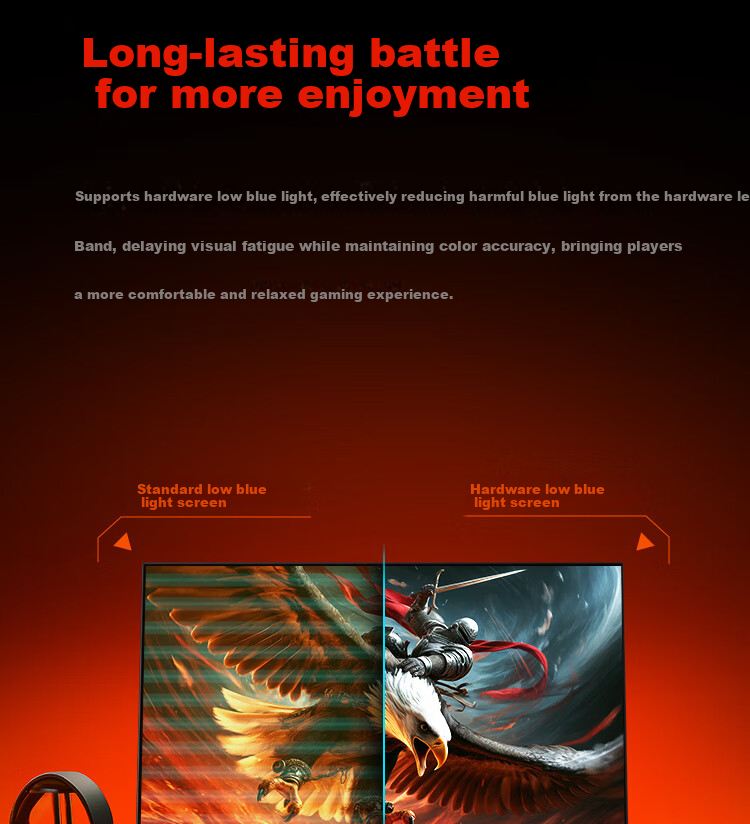 HKC 24.5 Inch 320Hz Fast IPS 1ms Low Blue Light HDR400 Factory Calibrated FPS Gaming Monitor Fengmang K5 13