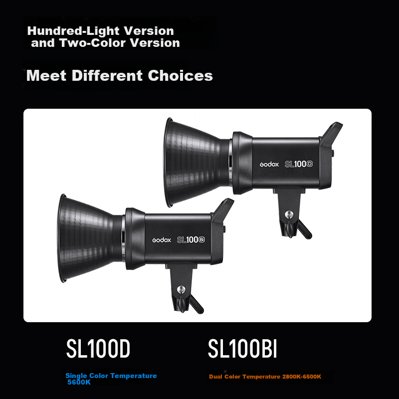 Godox SL100D LED Video Light Continuous Photography Light Soft Fill Light for Live Streaming Portrait Beauty Top Light Film and Television Lighting