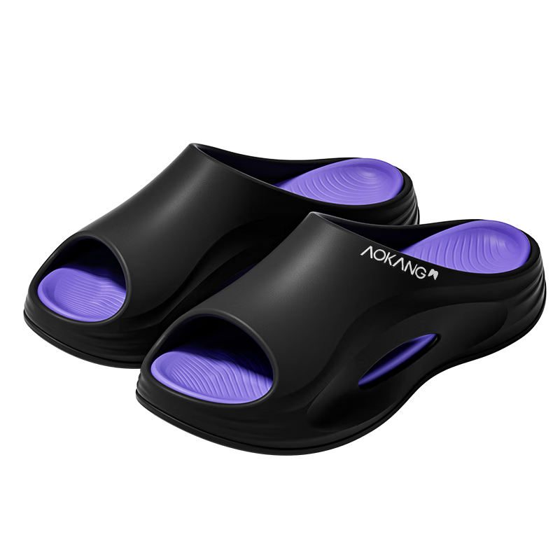 Aokang Men's Sports Slippers, Summer Outdoor Wear, Non-Slip, Antibacterial, Comfortable EVA Soft Sole, Beach Camping Odor-Resistant Sandals