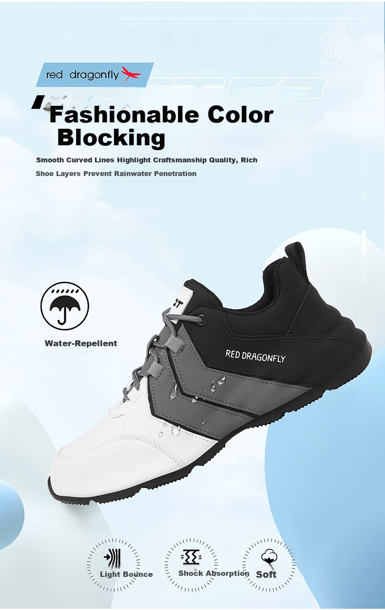 RED DRAGONFLY Men's Leather Sole Sports Casual Shoes Men's Dad Shoes Height Increasing C0TT04741 9