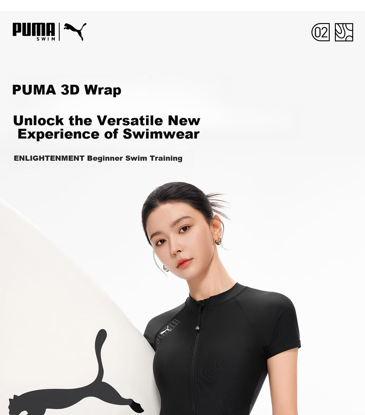 PUMA One-Piece Swimsuit for Women, Boyshort Style, Antibacterial, Sun Protection, High-End Look, Conservative, Slimming, Suitable for Hot Springs And Vacation, Athletic Swimwear 4